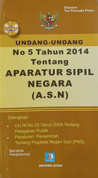 Image of Undang- Undang Aparatur Sipil Negara