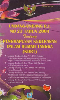 Image of UU RI Tentang KDRT